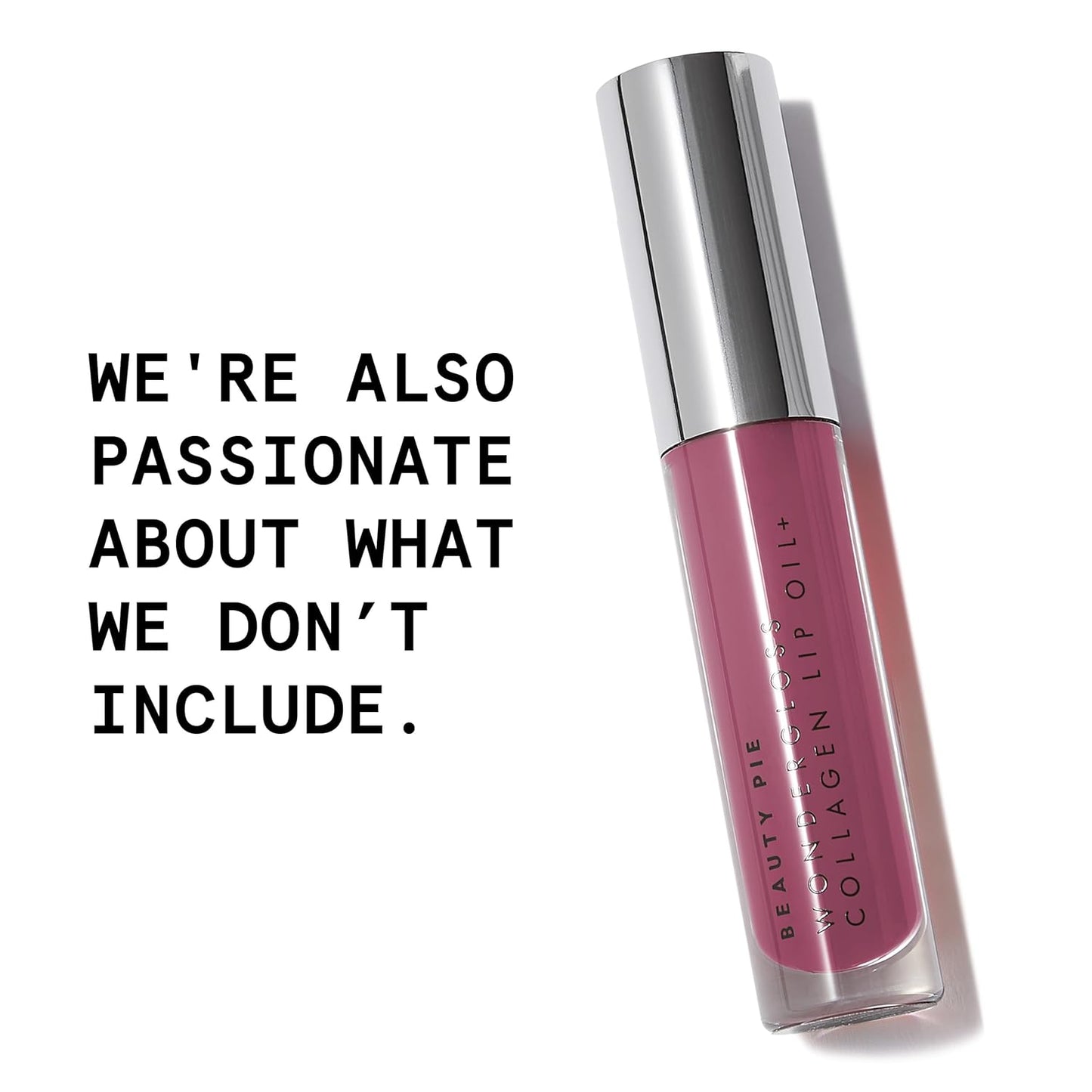 Beauty Pie Wondergloss Collagen Lip Oil + Plum Naked 0.13 fl oz – Hydrating, Plumping, Non‑Sticky Lip Oil Gloss Hybrid with Collagen AC Micro‑Vectors & Cherry Hibiscus Oils